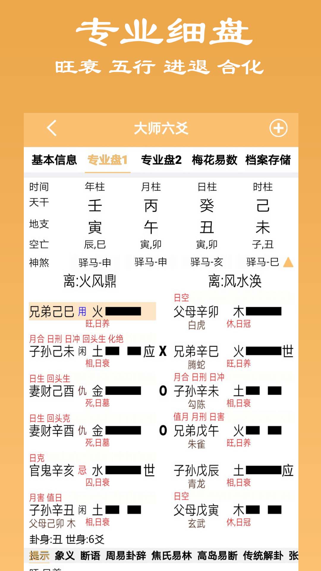 精彩截图-大师六爻2025官方新版