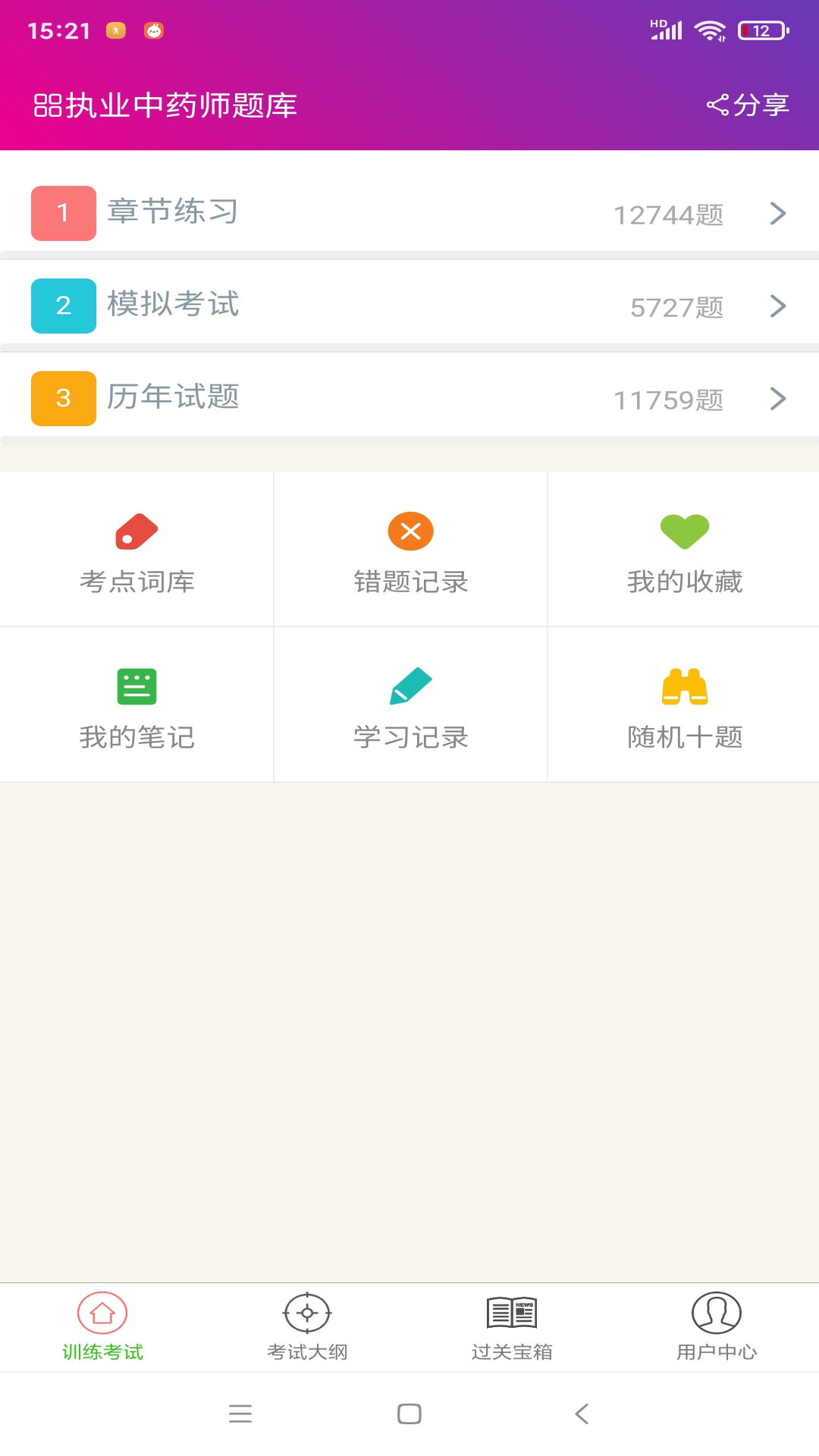 精彩截图-执业中药师总题库2025官方新版