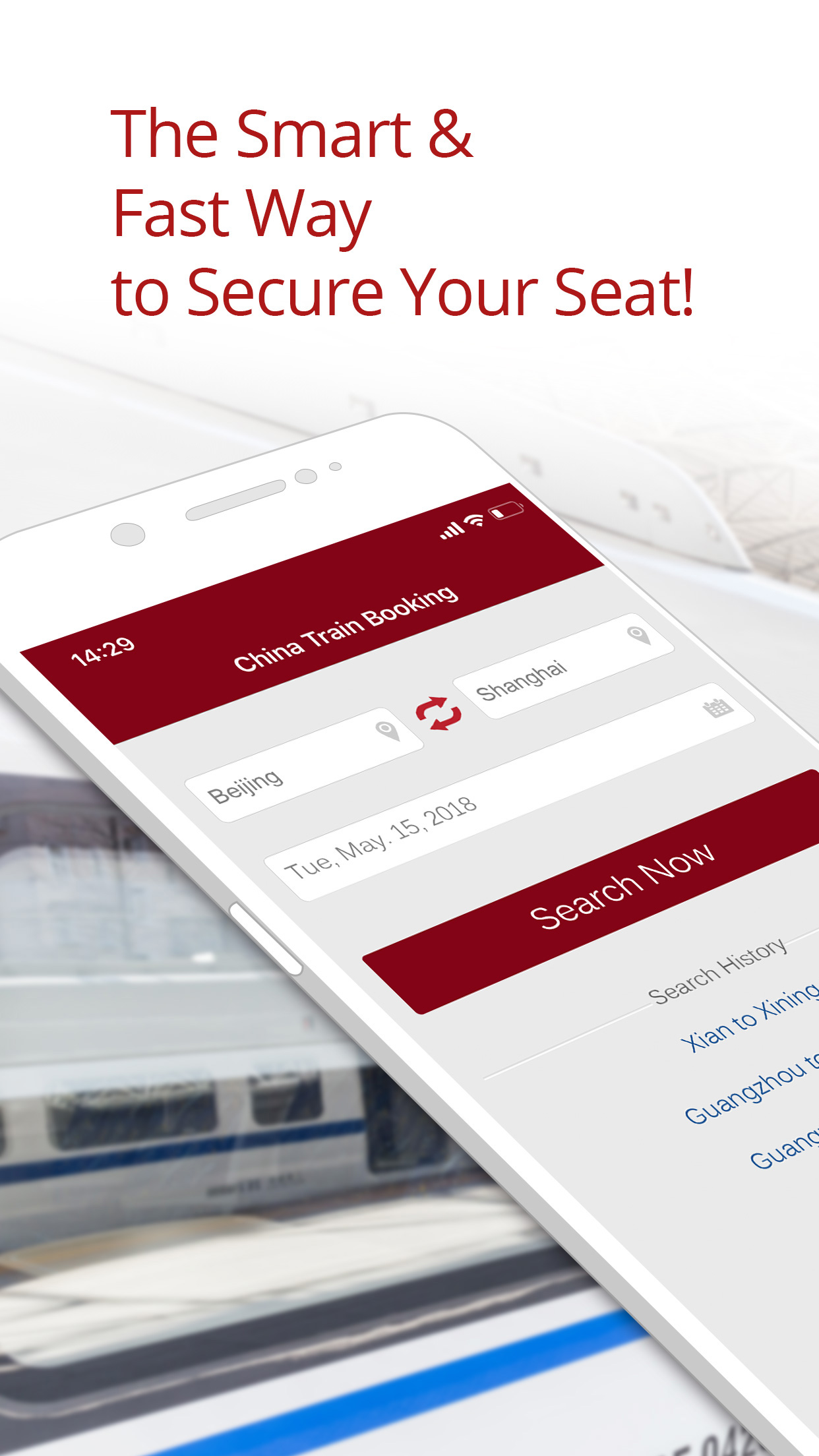 ChinaTrainBooking 截图 1