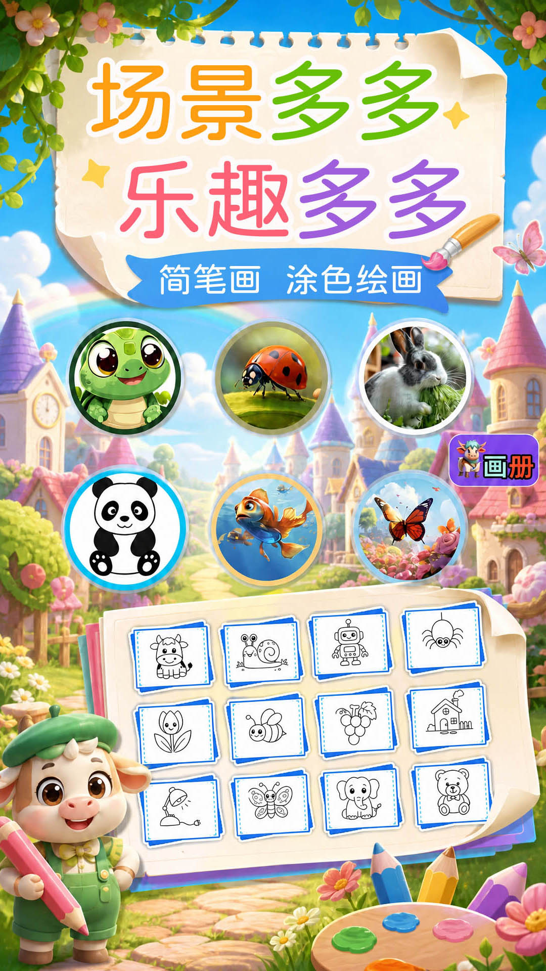 宝宝画画简笔画 截图 4