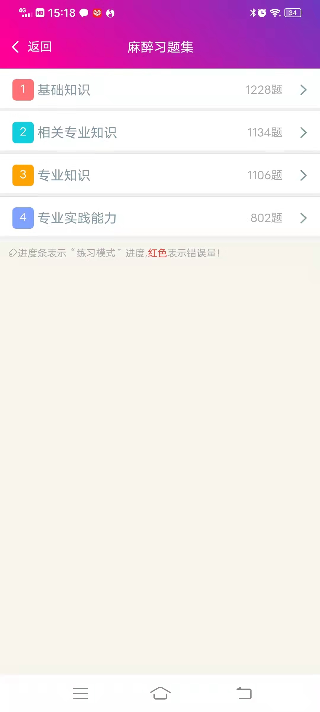 麻醉学主治医师总题库安卓版高清截图