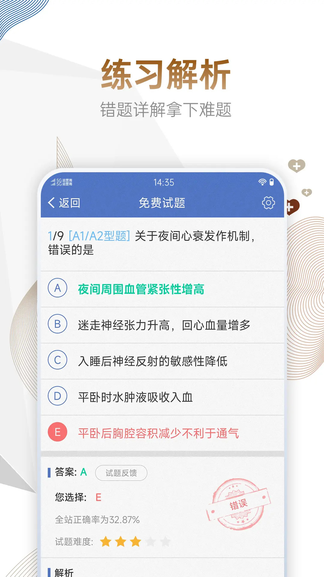 精彩截图-内科主治医师考试宝典2025官方新版