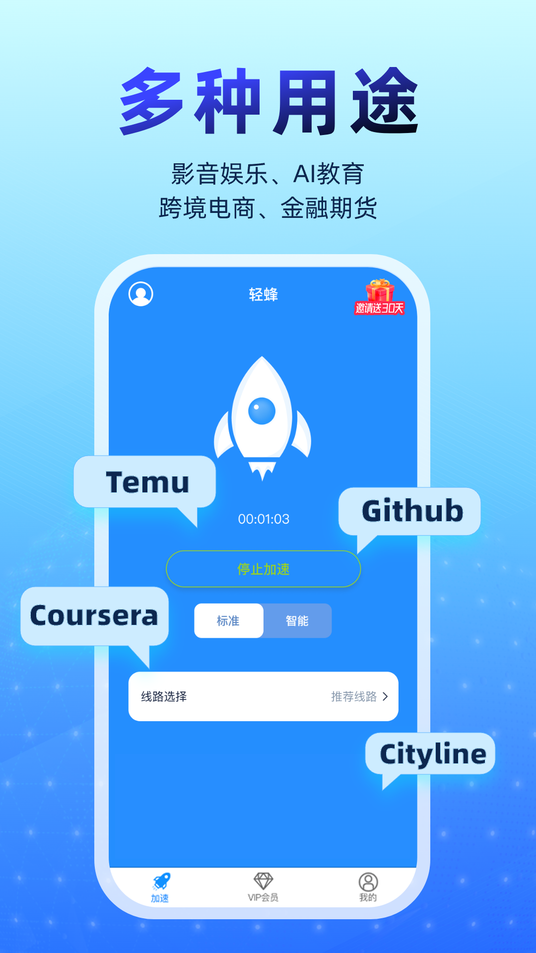 精彩截图-轻蜂加速器2026官方新版