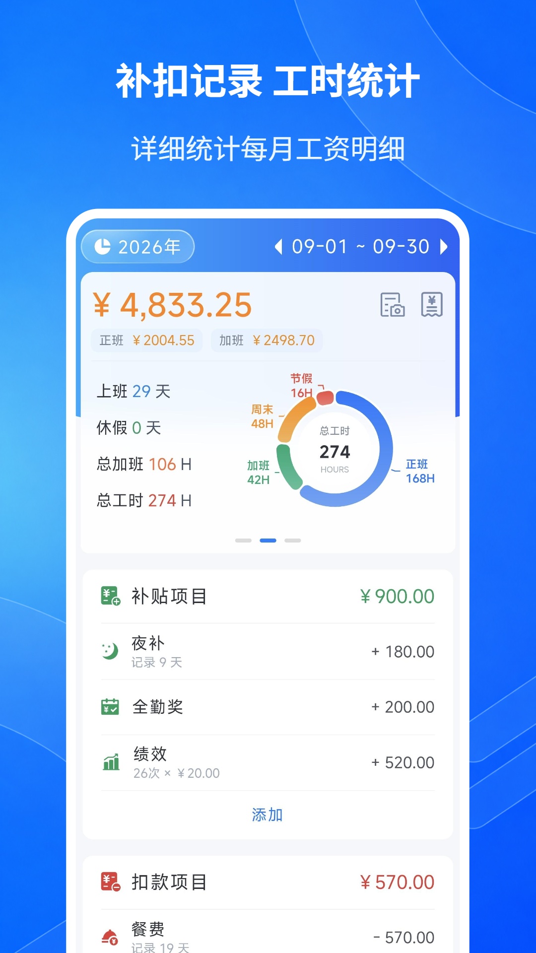 精彩截图-工时记录2026官方新版