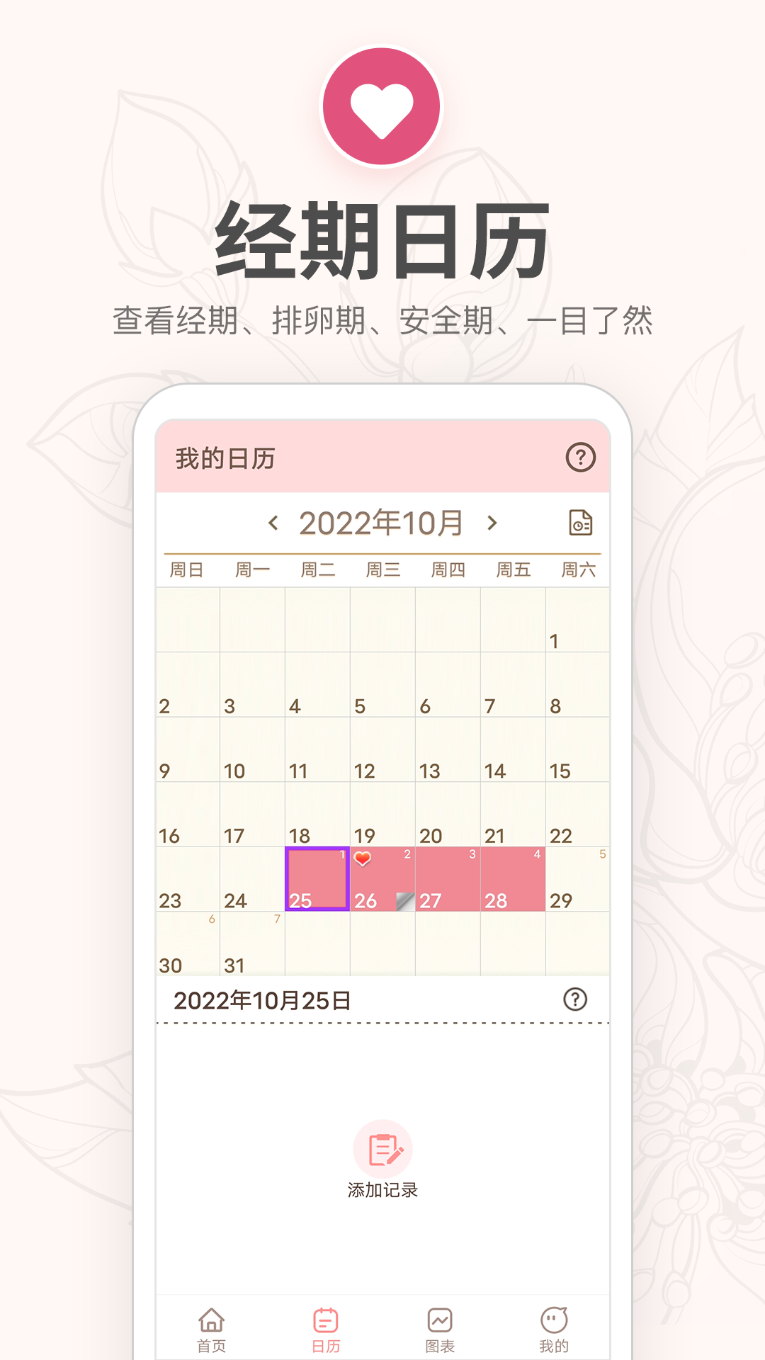 精彩截图-月经期提醒日历2026官方新版