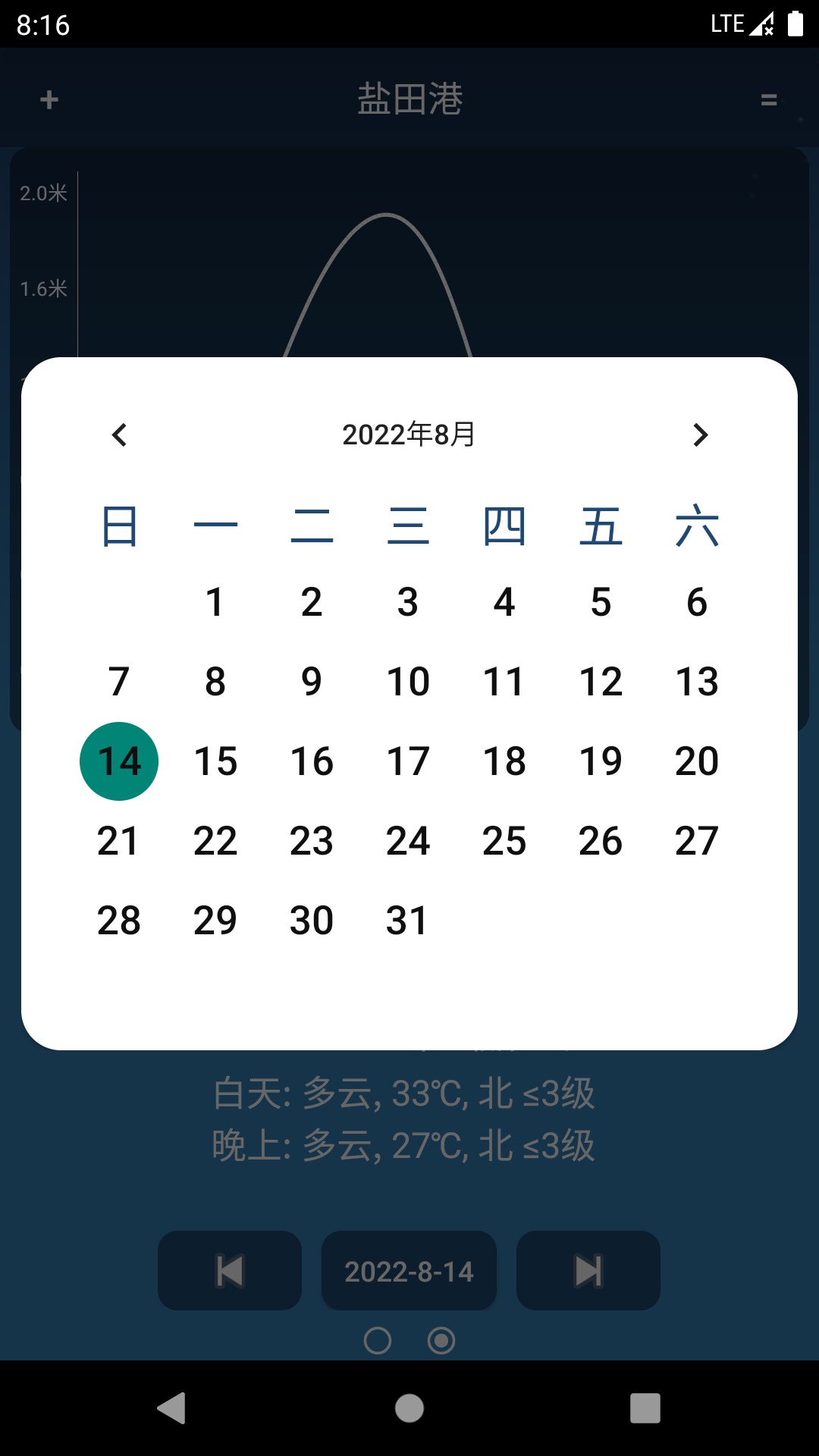 精彩截图-潮汐预报2026官方新版