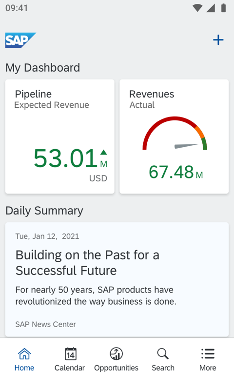 精彩截图-SAP Cloud for Customer2026官方新版