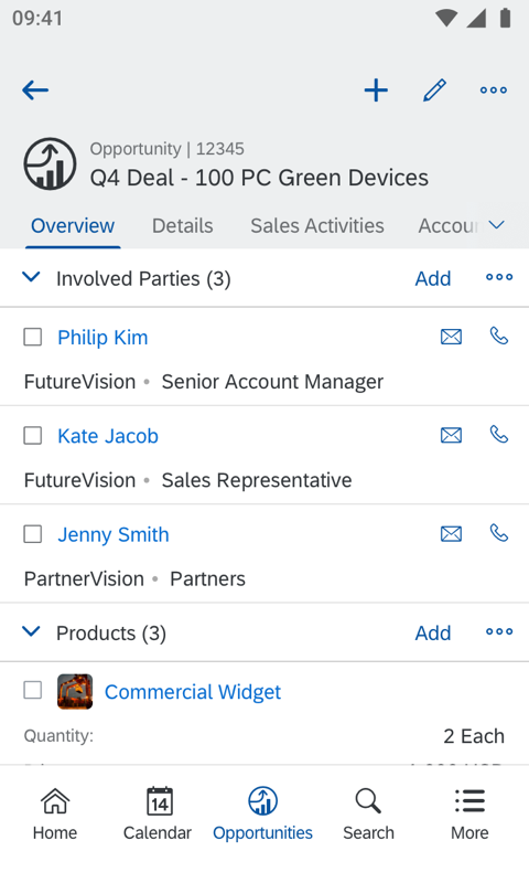 精彩截图-SAP Cloud for Customer2026官方新版