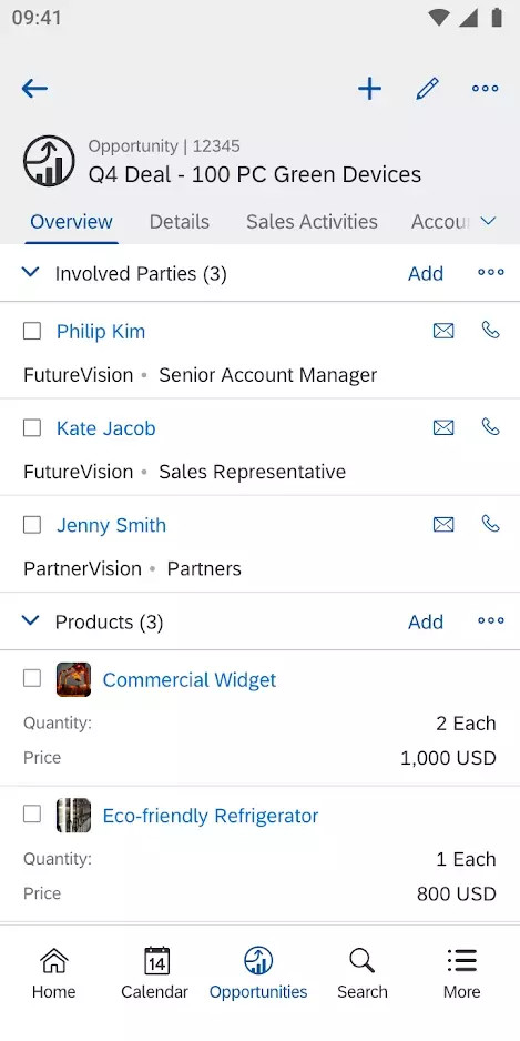 精彩截图-SAP Cloud for Customer2026官方新版