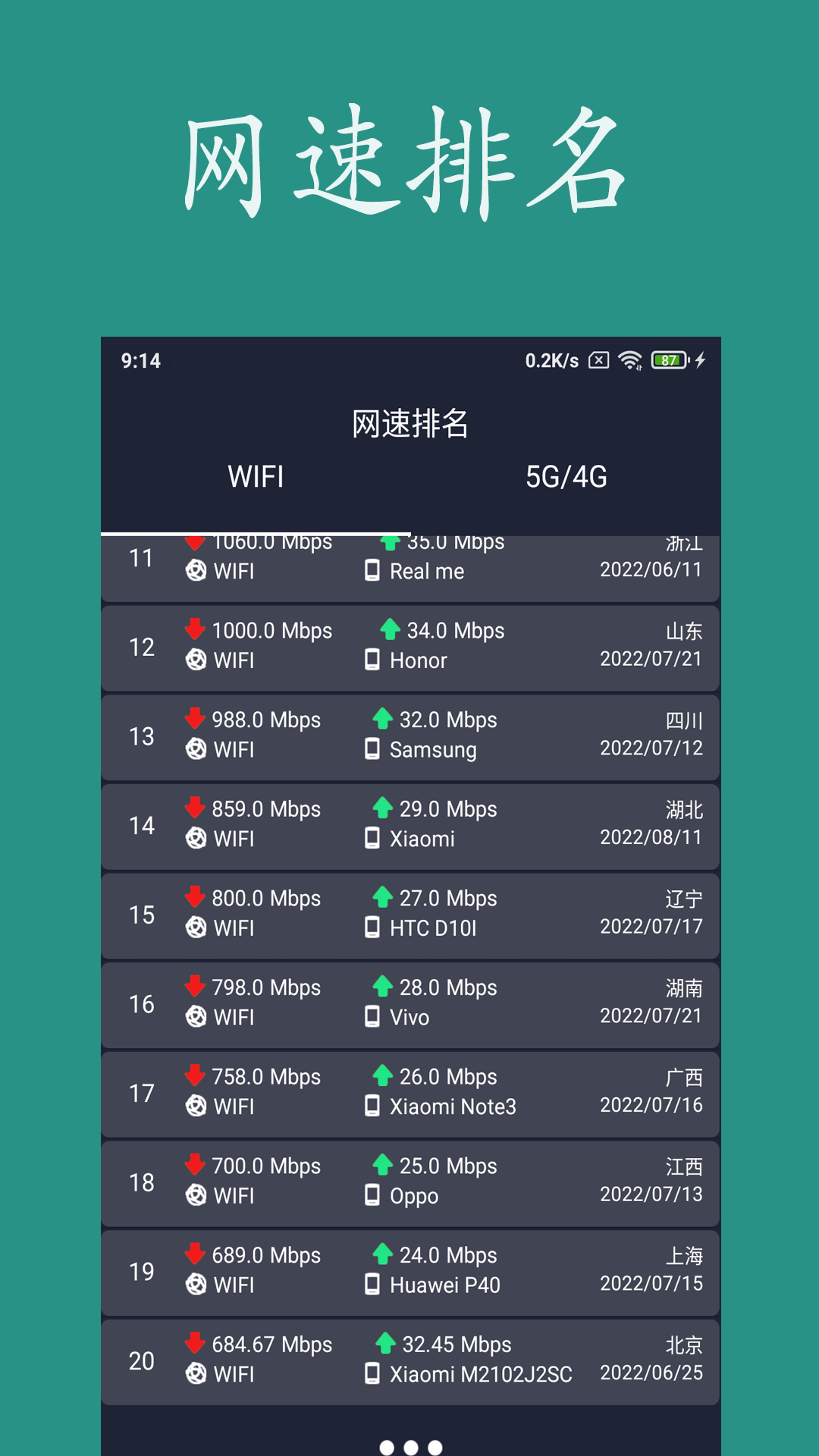 精彩截图-网速测试2025官方新版