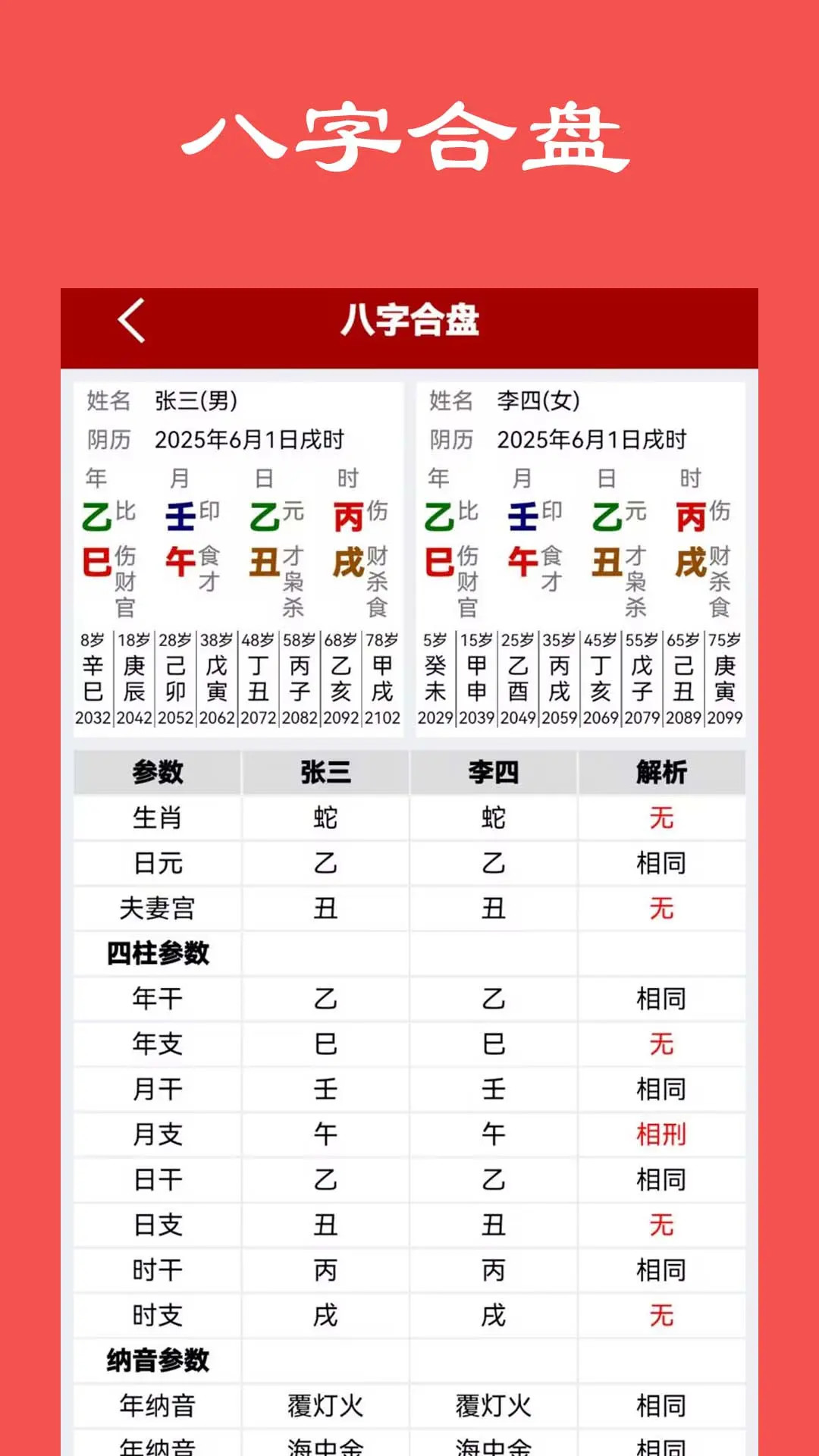 精彩截图-大师八字2025官方新版