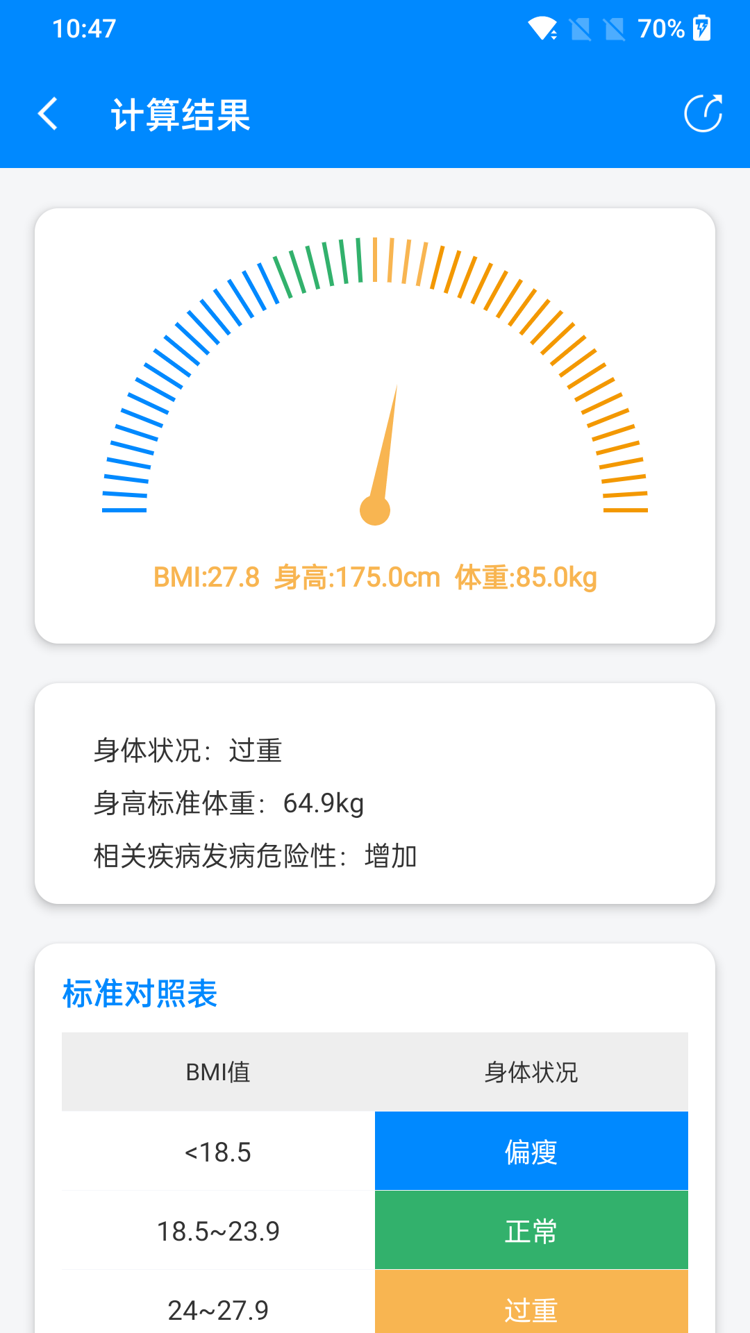 精彩截图-BMI计算器2026官方新版