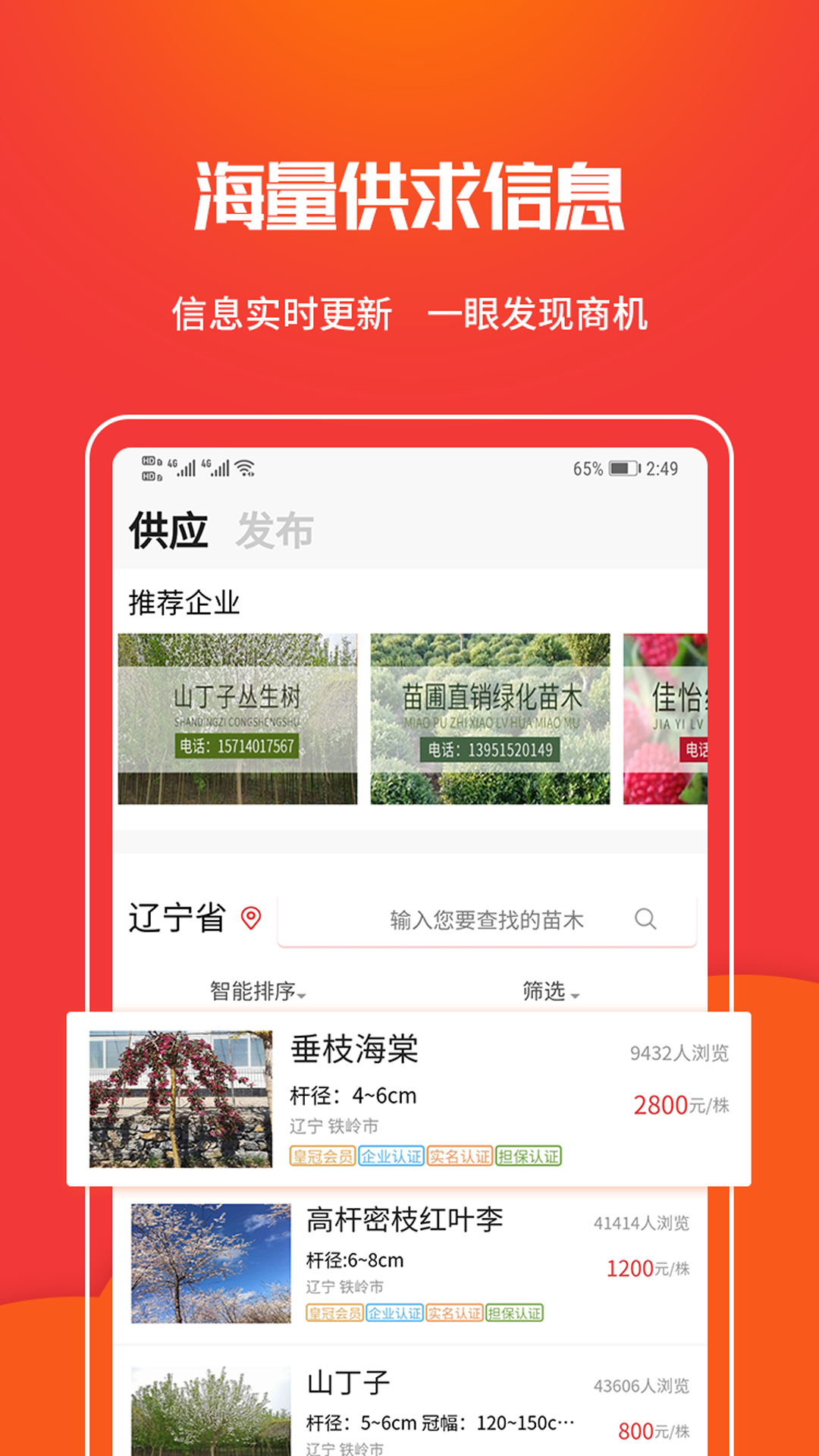 精彩截图-苗木网2026官方新版
