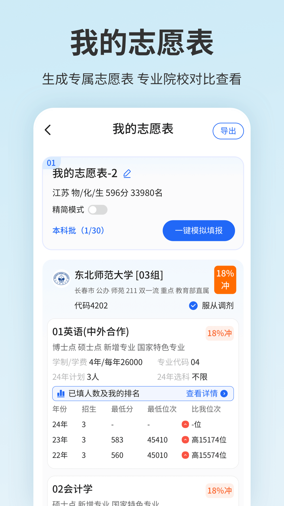 精彩截图-高考志愿填报2026官方新版