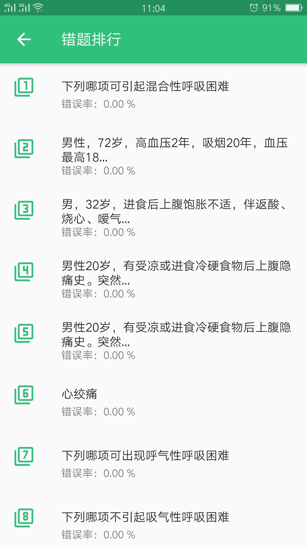 精彩截图-呼吸内科学中级2025官方新版