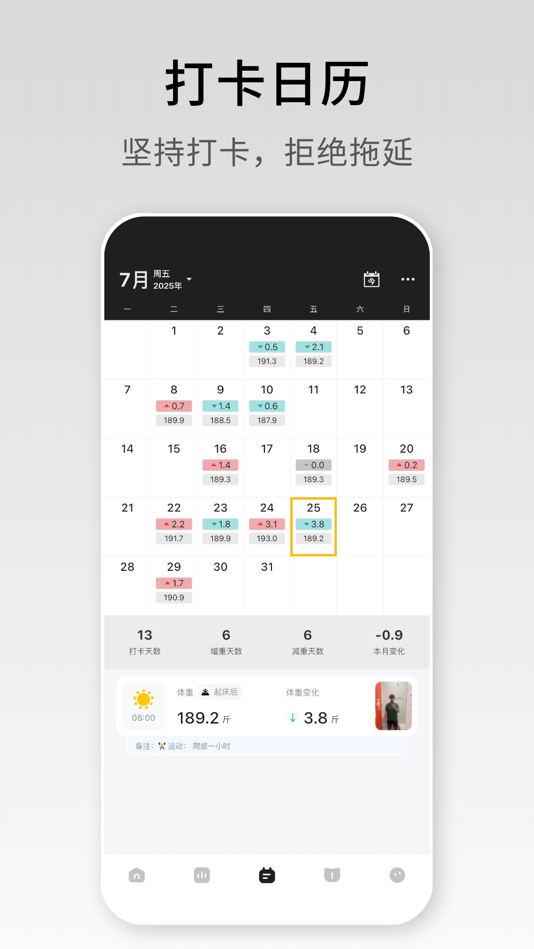 精彩截图-体重日记2026官方新版
