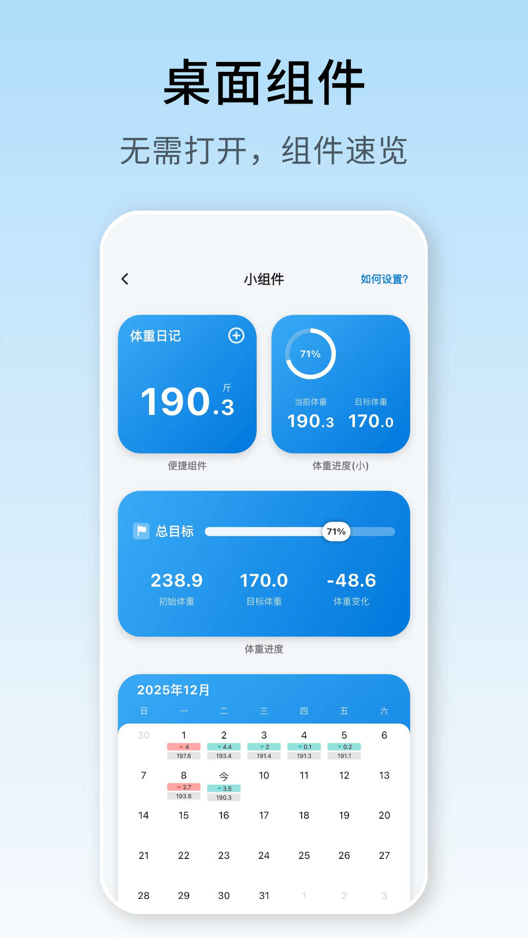 精彩截图-体重日记2026官方新版