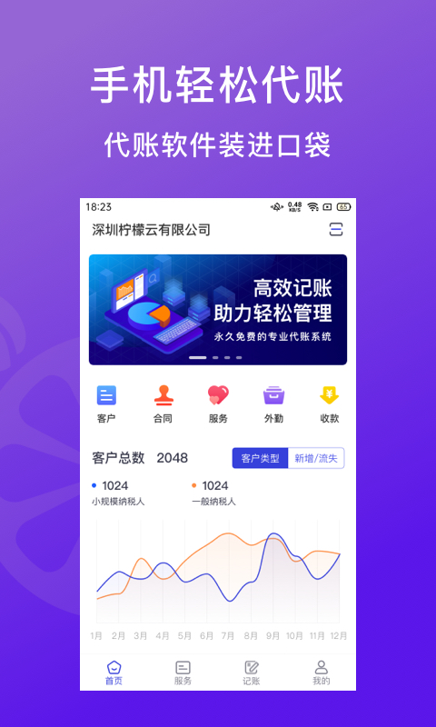 精彩截图-柠檬云代账2026官方新版