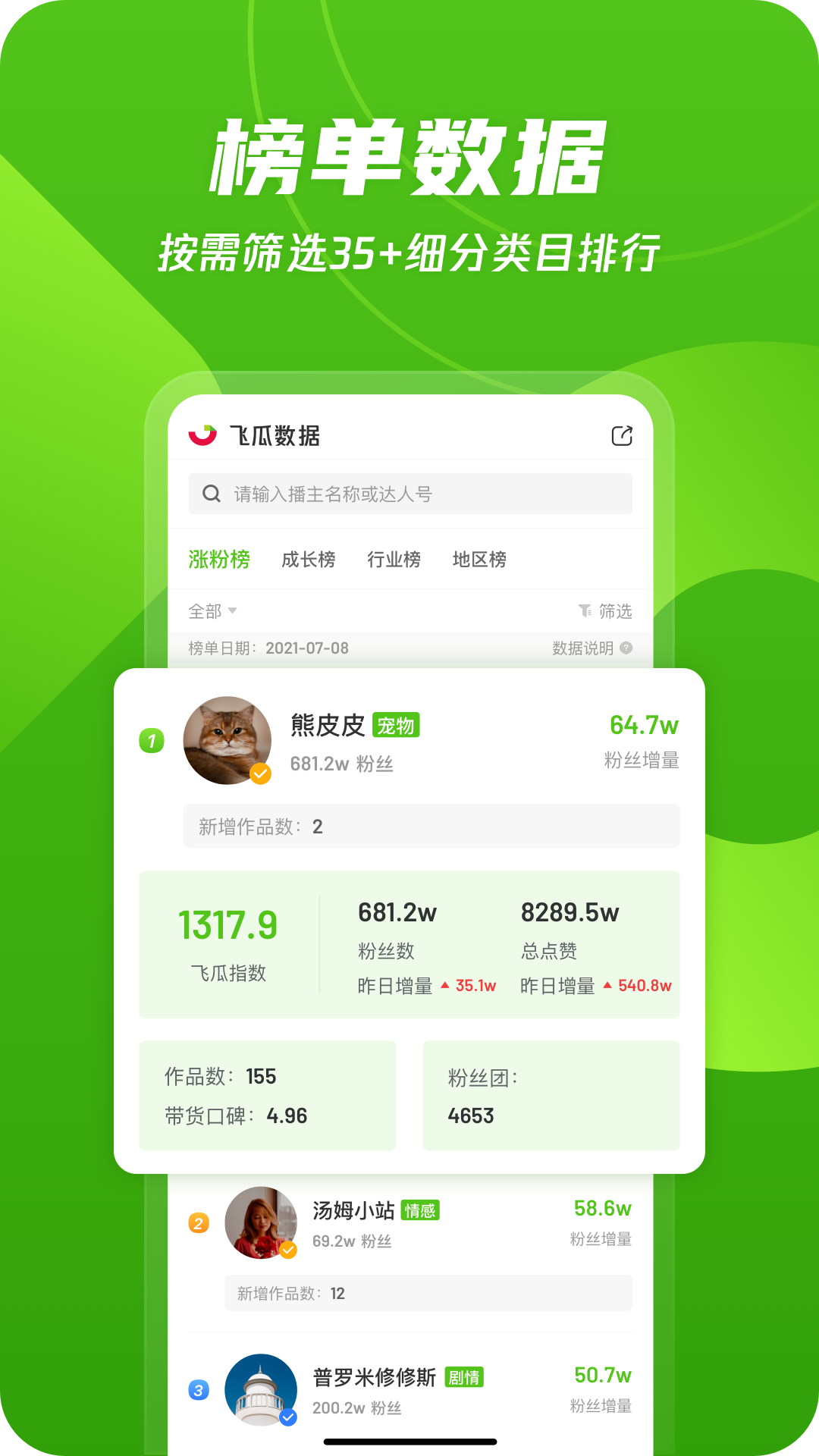 精彩截图-飞瓜数据2026官方新版