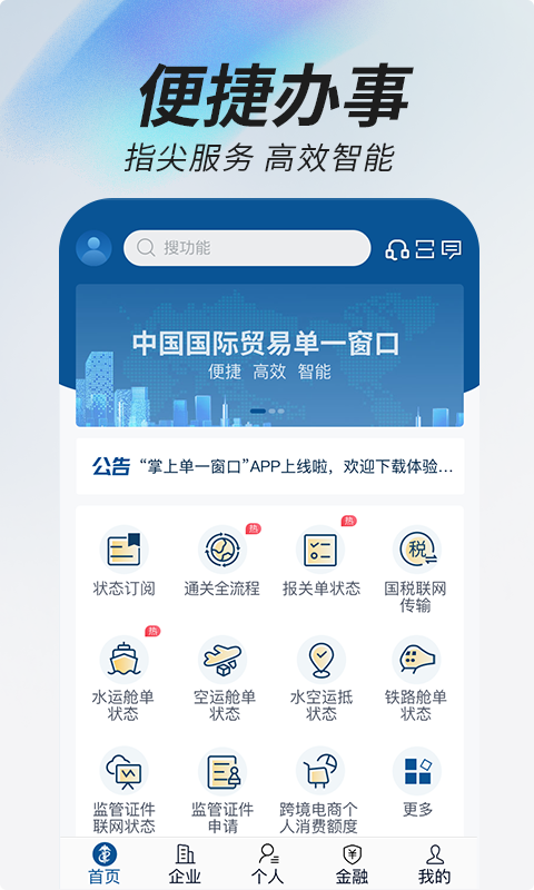 掌上单一窗口 截图 4