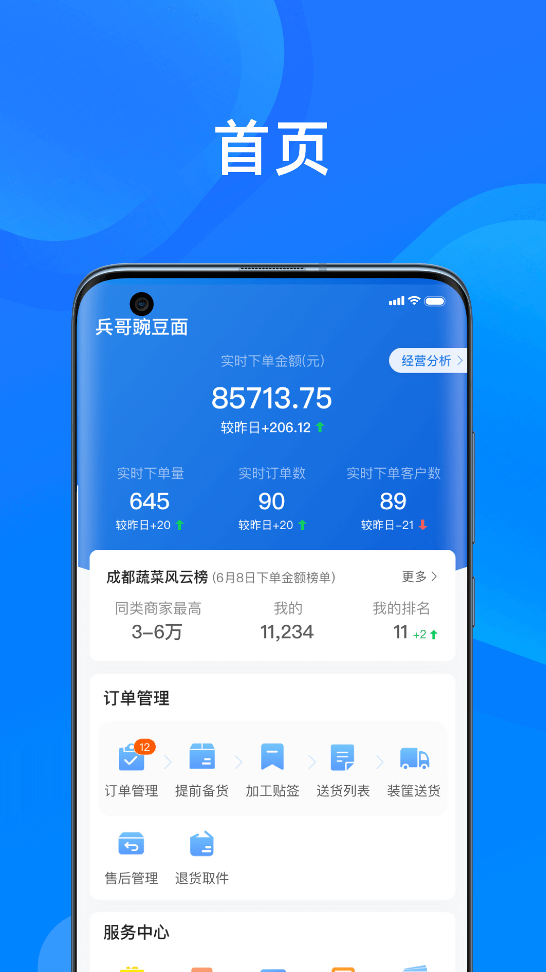美菜卖家 截图 1