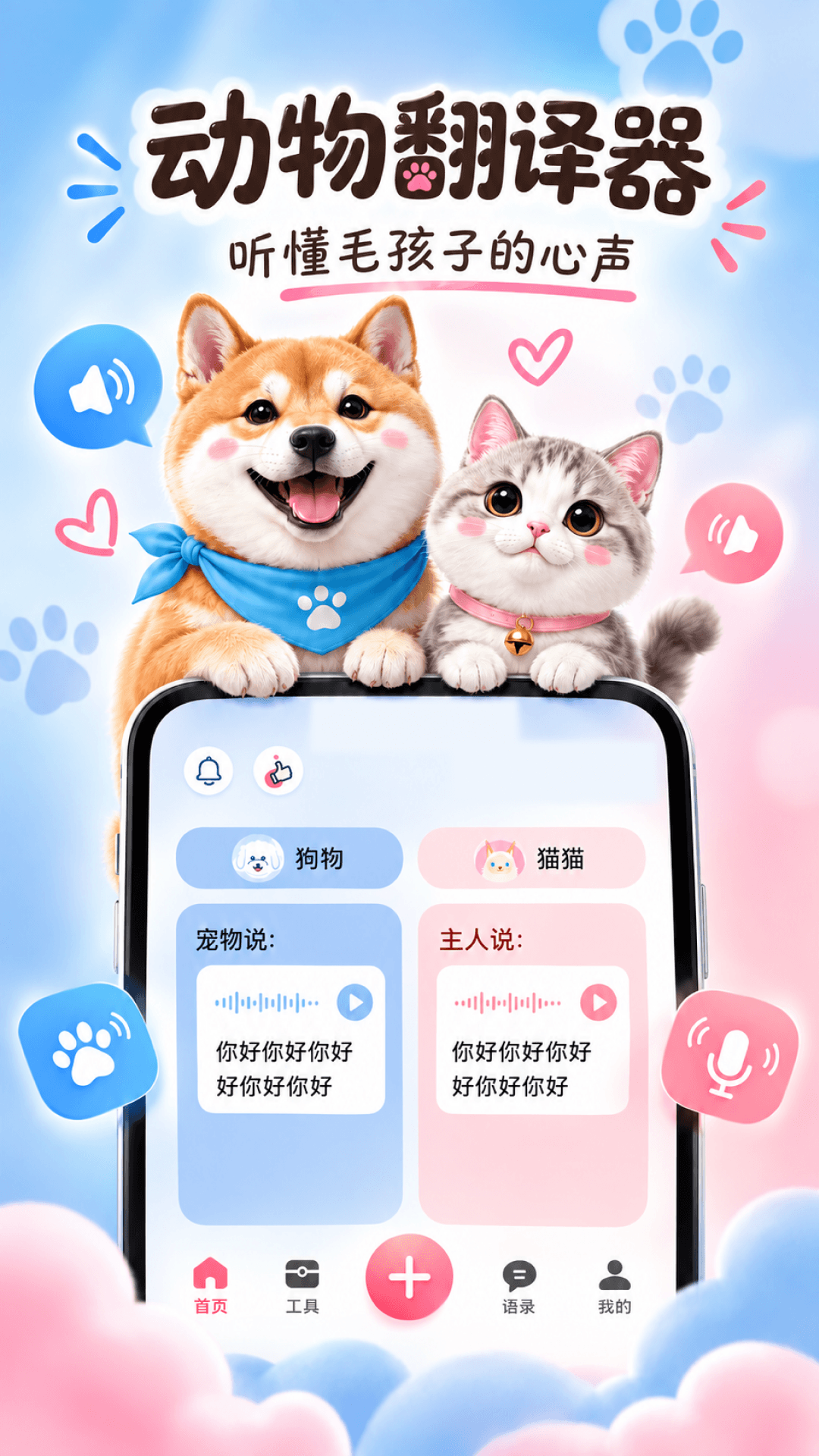精彩截图-动物翻译器2026官方新版