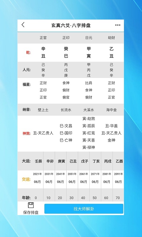 精彩截图-玄真六爻排盘2025官方新版