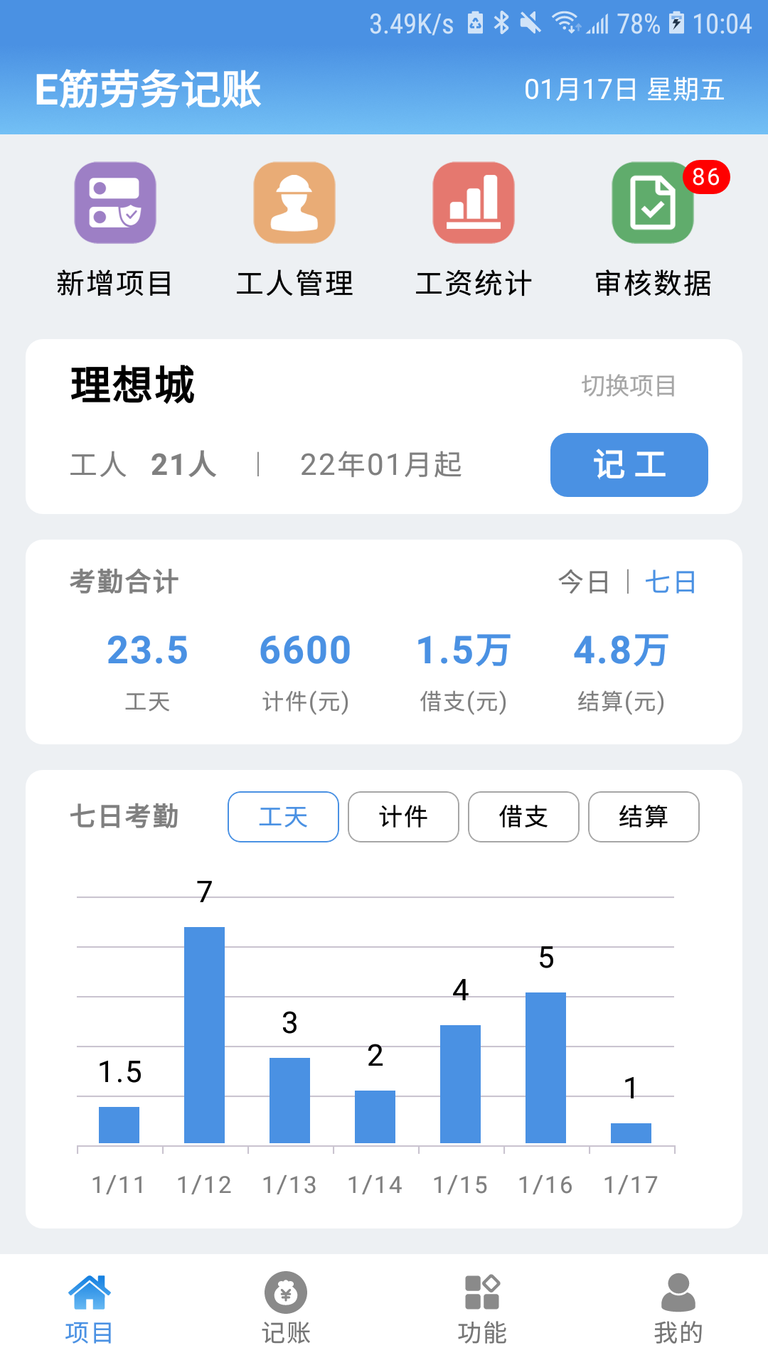 精彩截图-E筋劳务记账2025官方新版