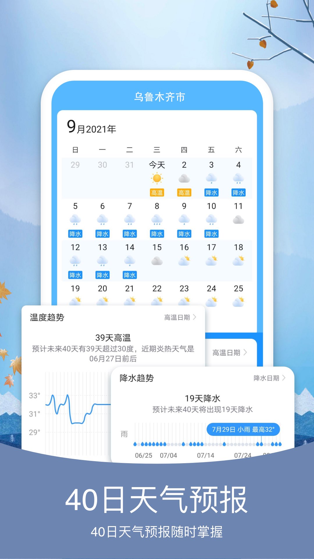 精彩截图-橘子天气2025官方新版