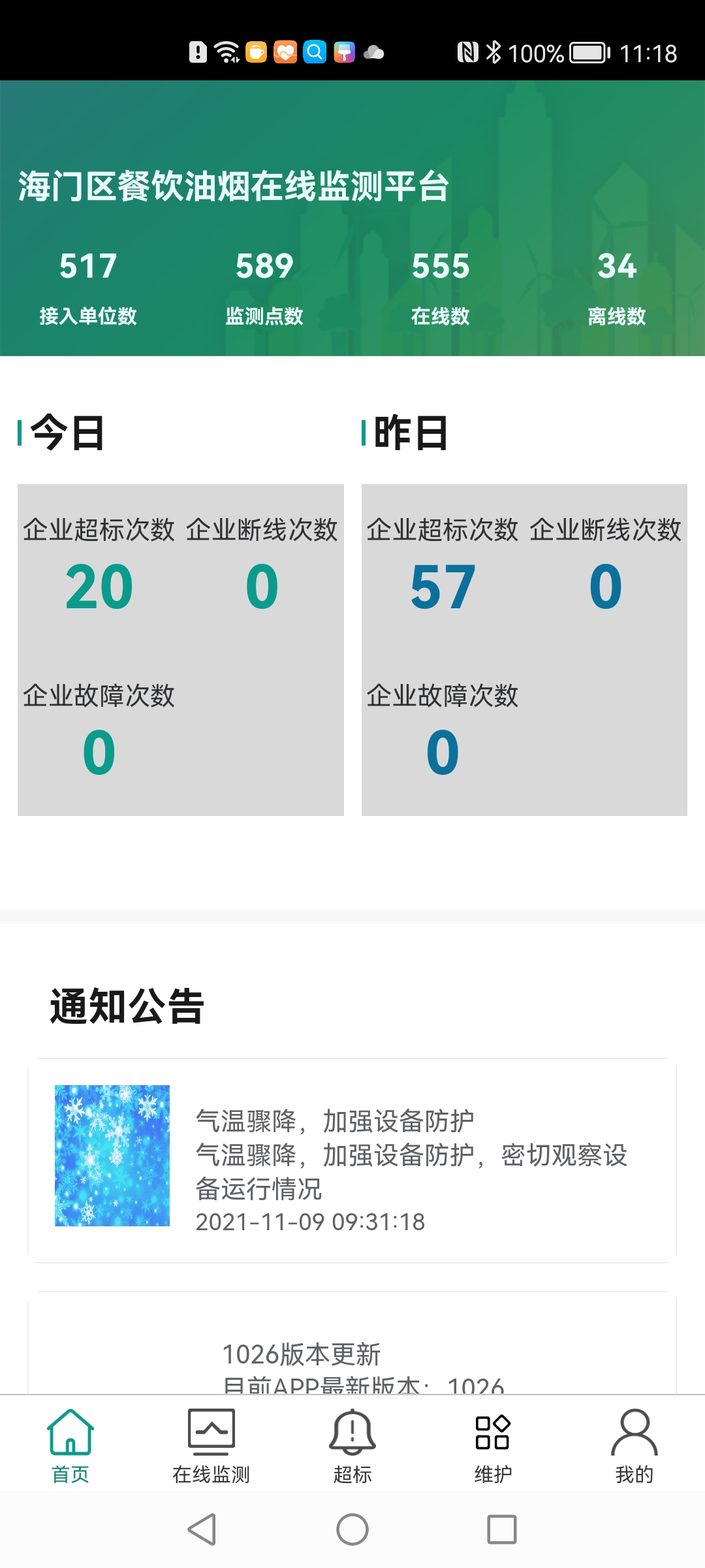 精彩截图-海门油烟监测2025官方新版