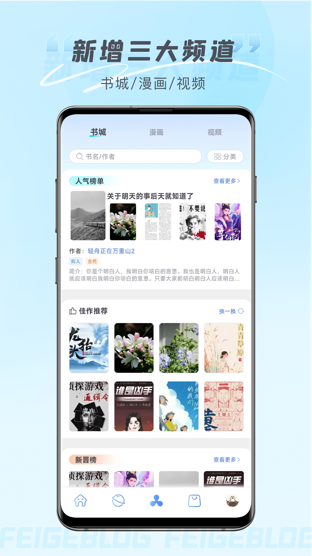 飞鸽博客截图