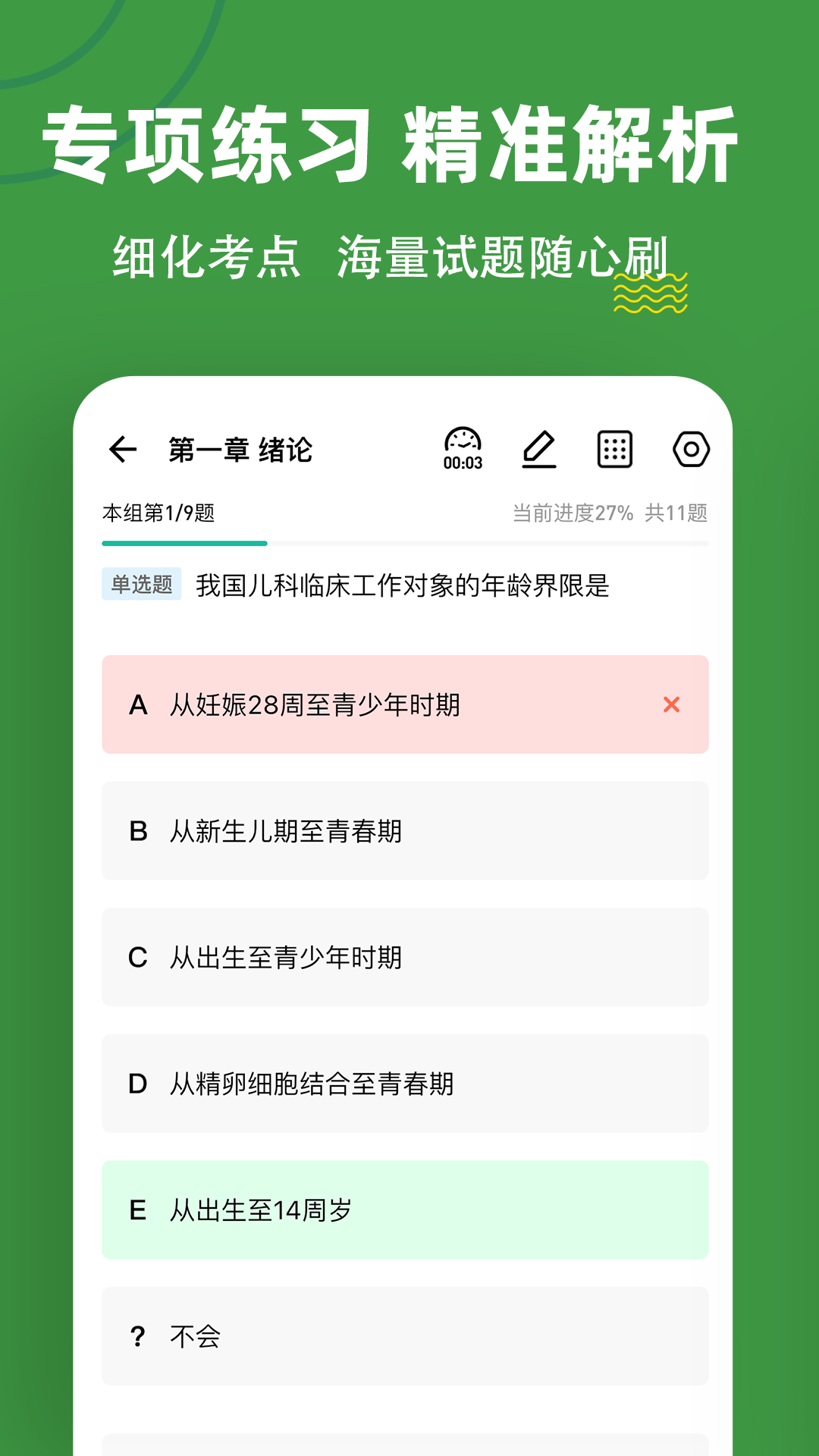 精彩截图-初级护师练题狗2026官方新版