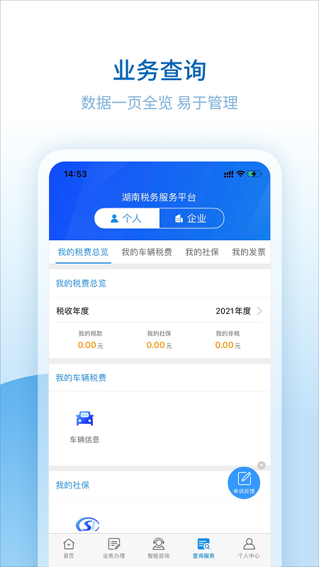 湖南税务服务平台安卓版高清截图
