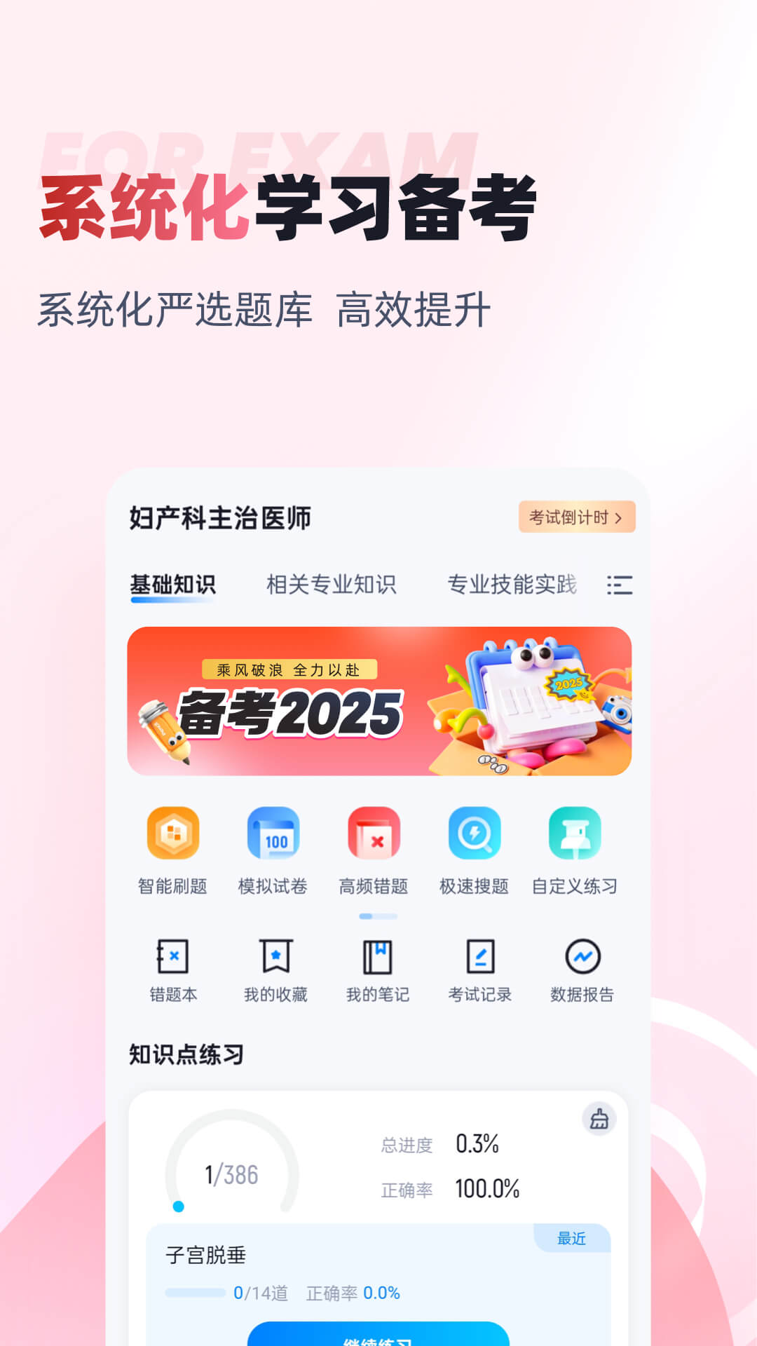 精彩截图-妇产科主治医师聚题库2025官方新版