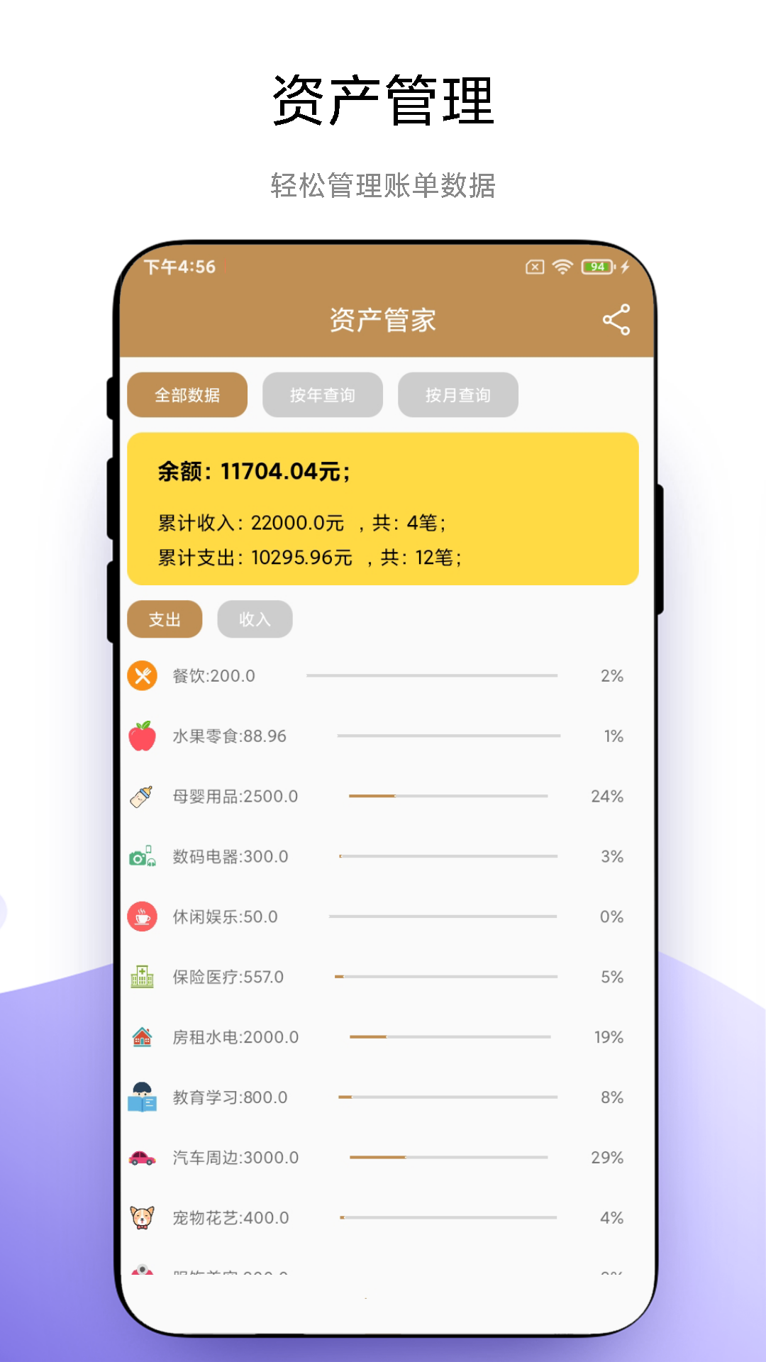 精彩截图-旺财记账2026官方新版