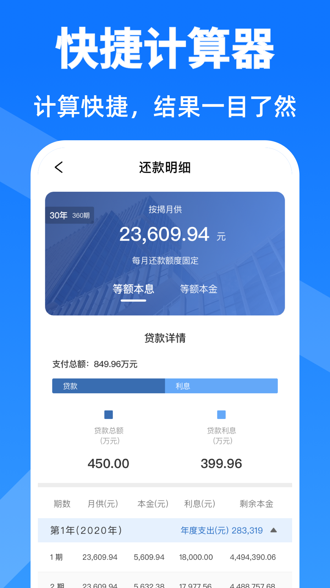 精彩截图-房贷计算器2026官方新版