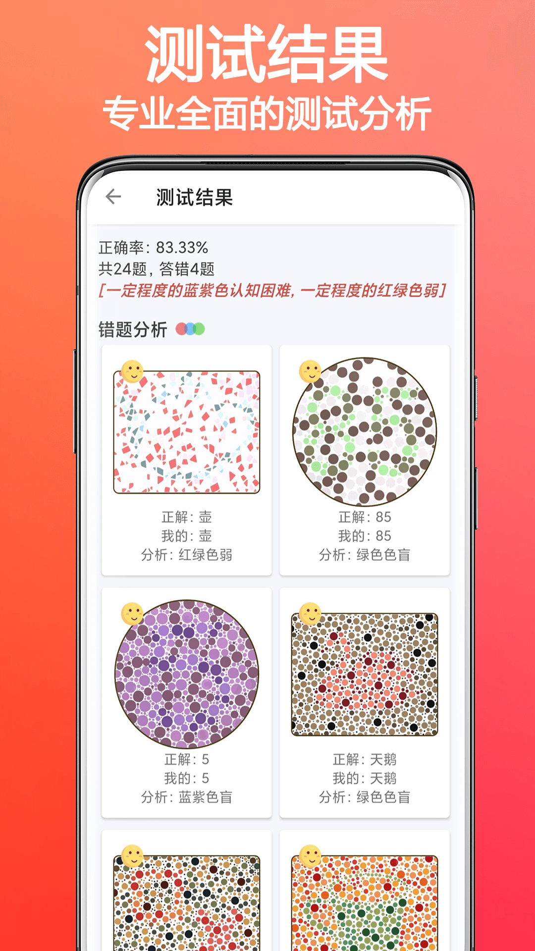 精彩截图-色盲色弱检测助手2026官方新版