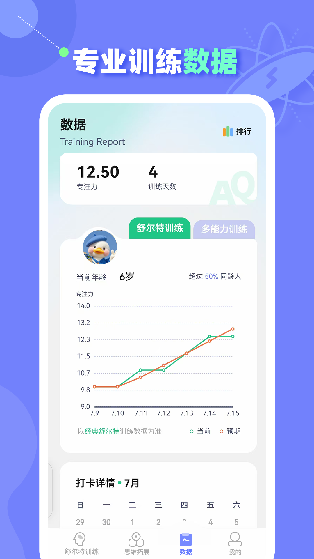 精彩截图-舒尔特方格训练2026官方新版