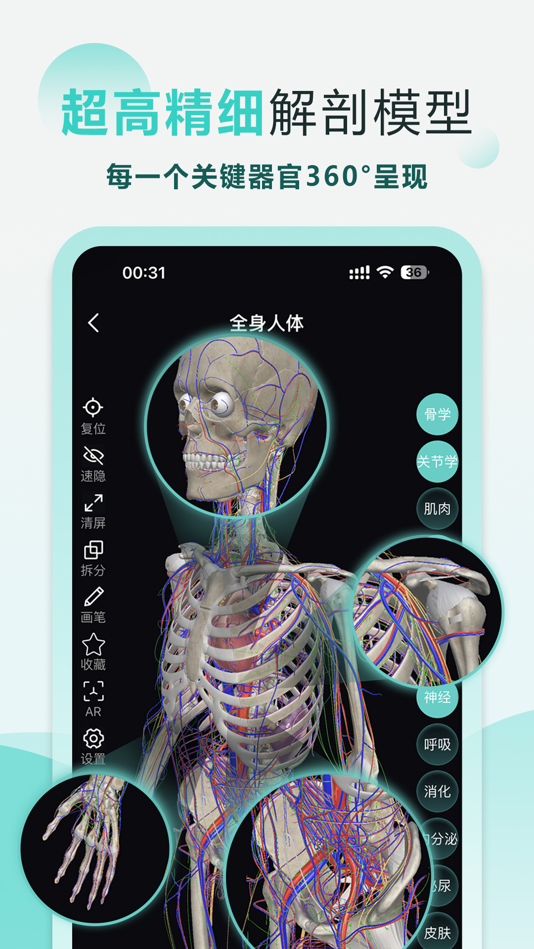 精彩截图-掌上3D解剖2026官方新版