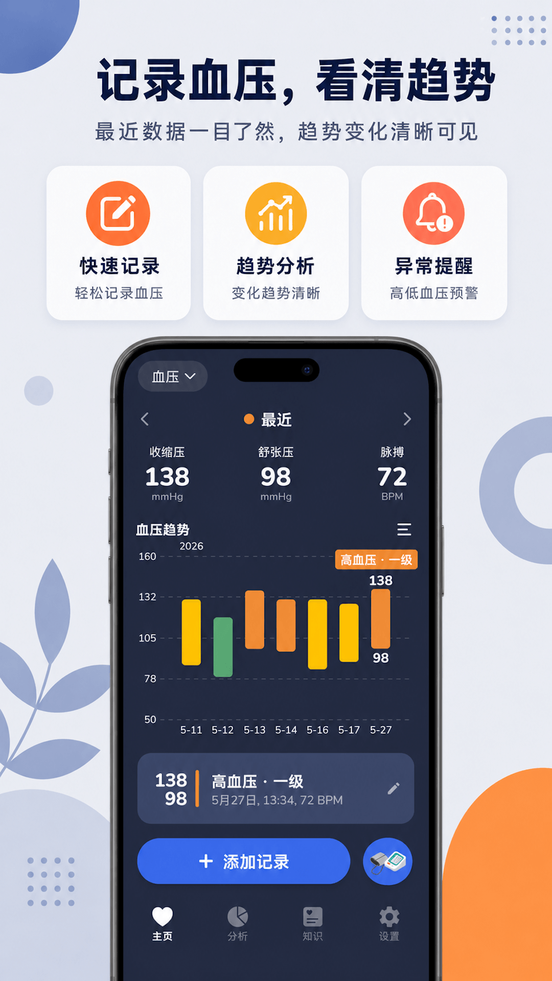 精彩截图-血压记录助手2026官方新版
