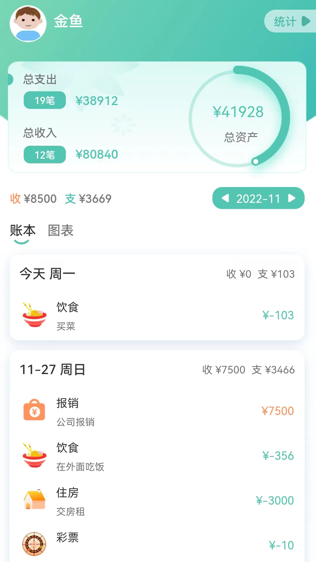 小果记账安卓版高清截图