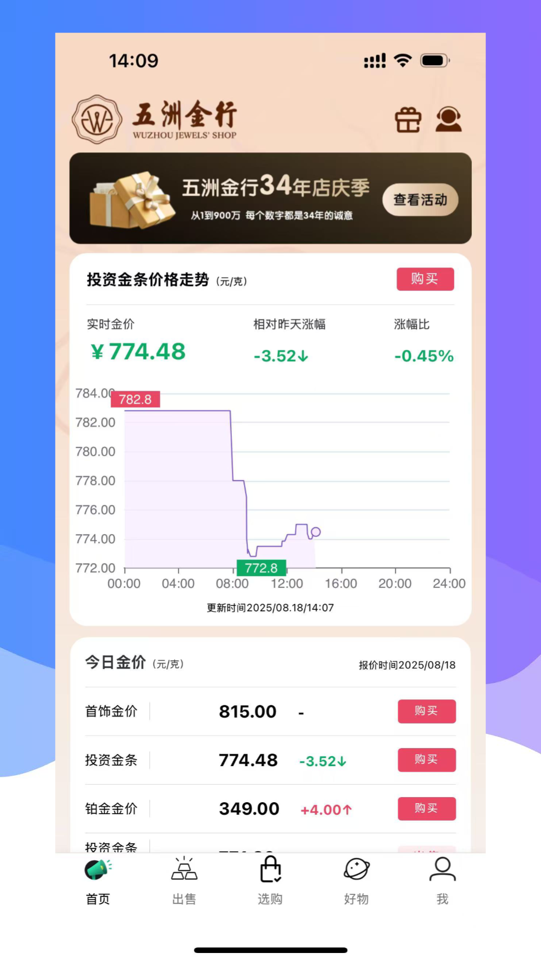 精彩截图-五洲金行2026官方新版