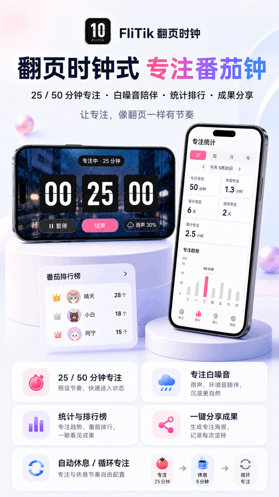 精彩截图-FliTik翻页时钟2026官方新版