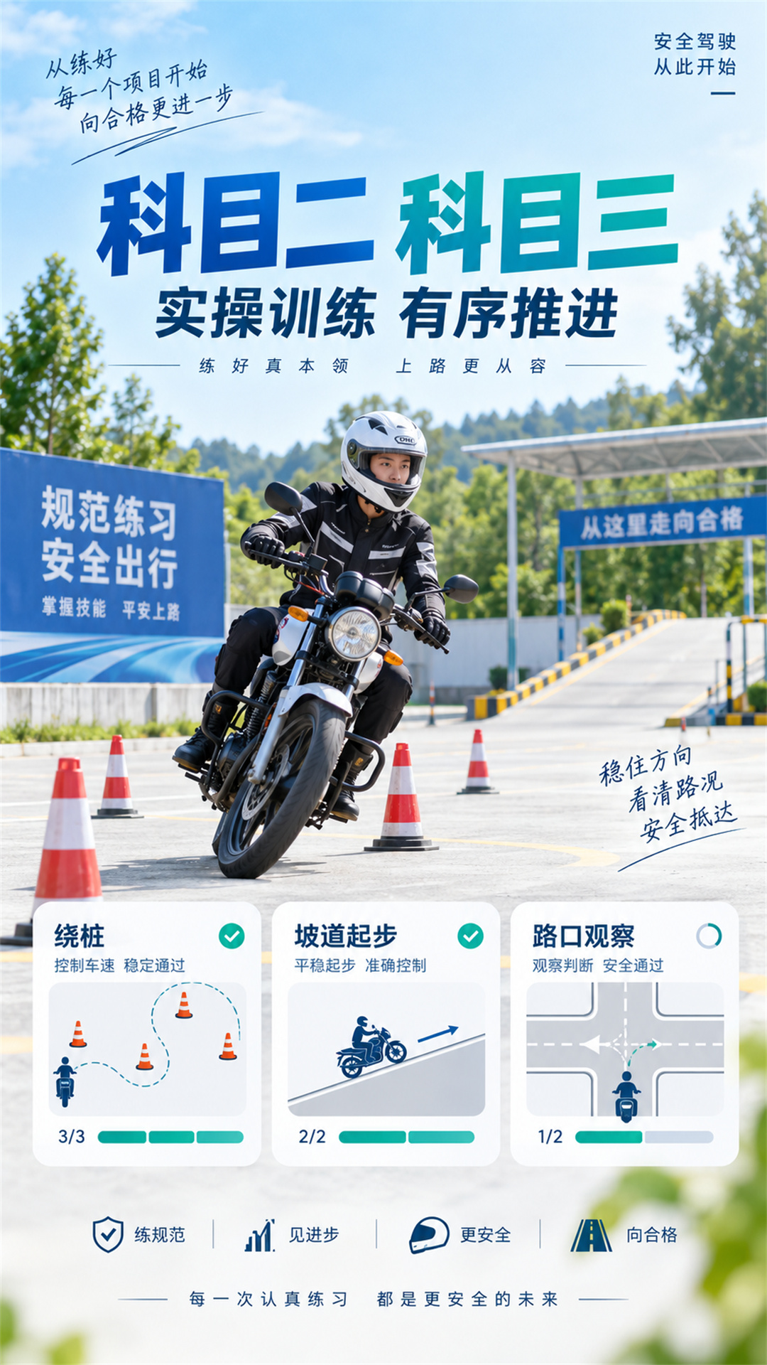 精彩截图-摩托车驾考学堂2026官方新版