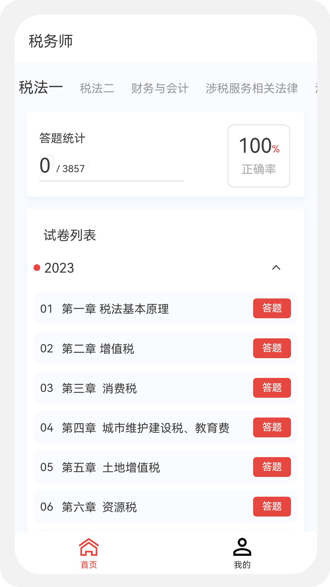 精彩截图-税务师100题库2024官方新版