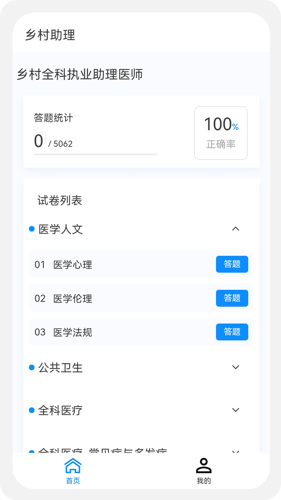 精彩截图-乡村助理执业医师100题库2025官方新版