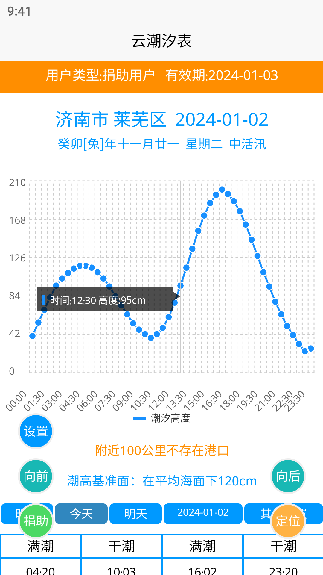 云潮汐表 截图 1