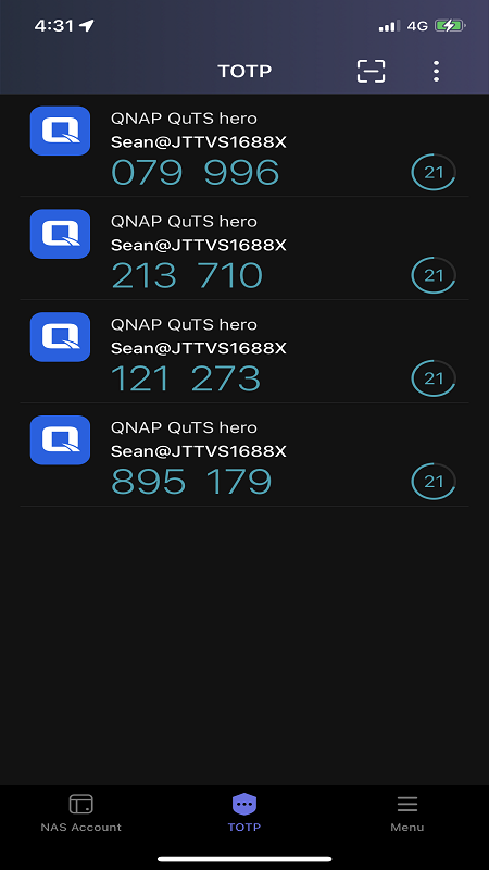 精彩截图-QNAP Authenticator2026官方新版