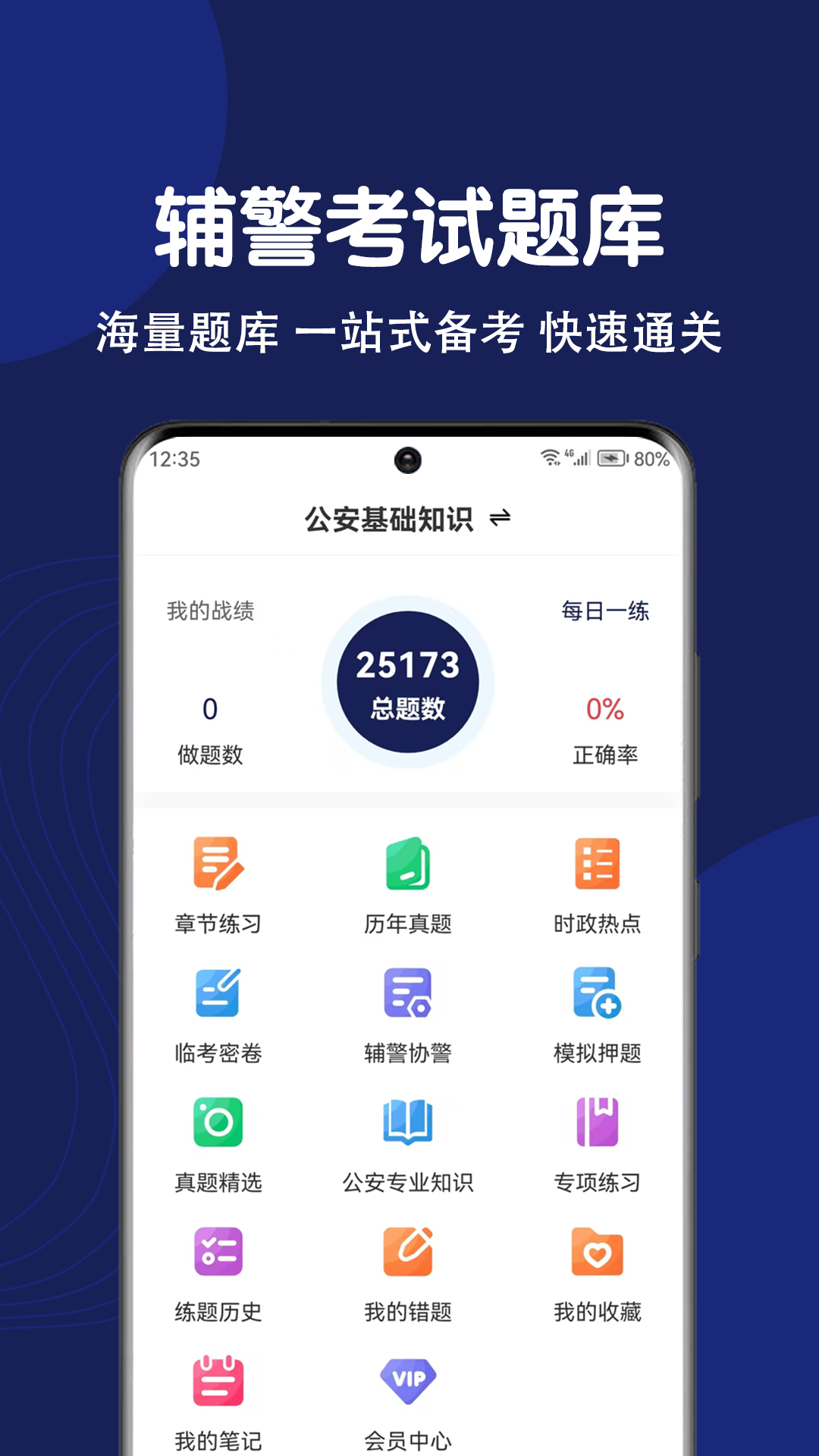 精彩截图-辅警刷题狗2025官方新版