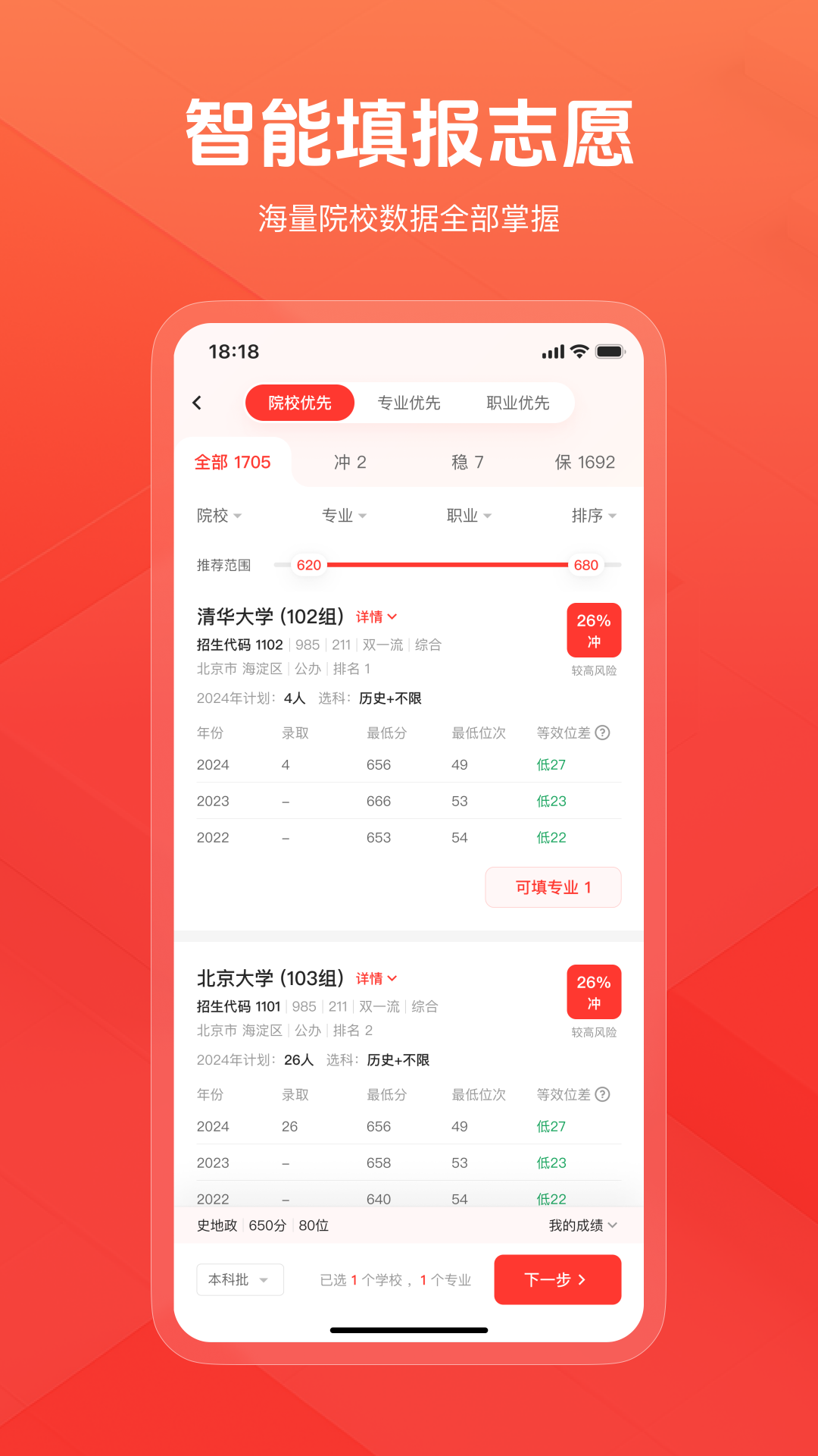 精彩截图-阳光高志愿网2026官方新版